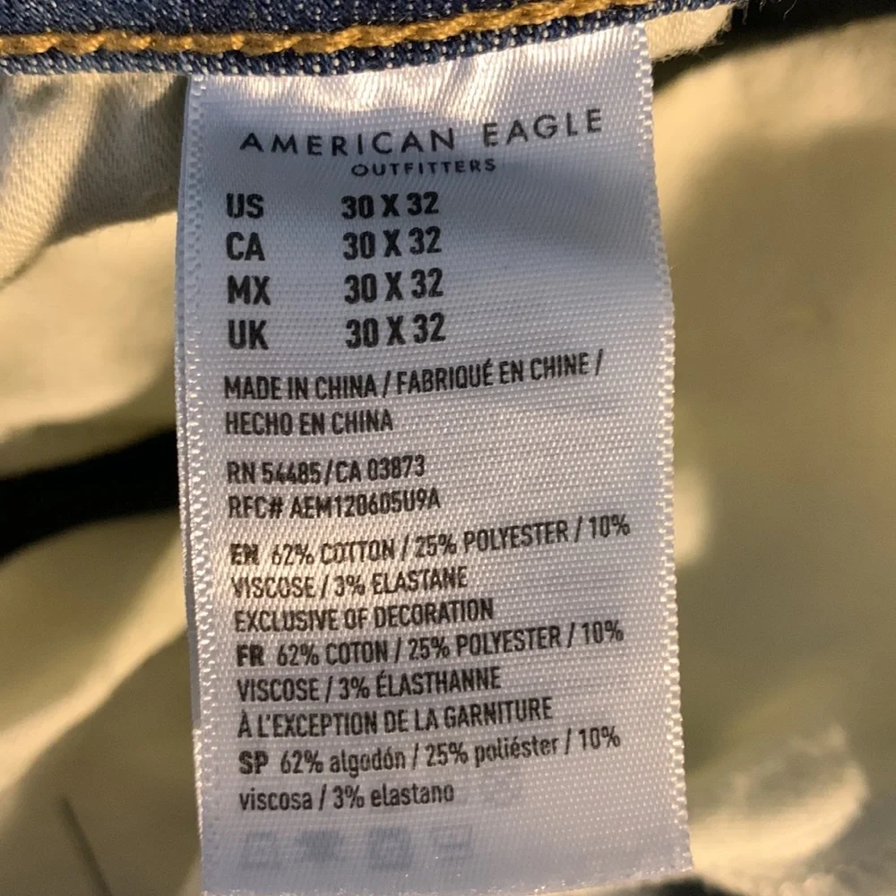 American Eagle Next Level Flex Slim Jean Size 30X32 - Picture 5 of 7